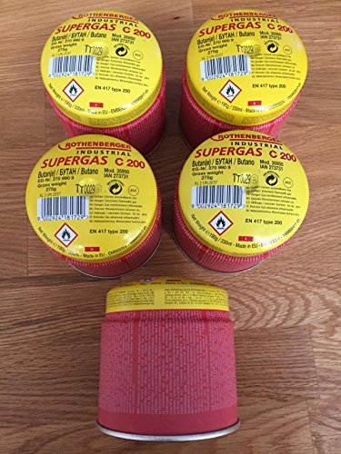 5 Gaskartuschen 190 g 330 ml Butan Gaskocher Camping