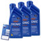 3x 1 L Liter ARAL HighTronic 5W-40 Motoröl inkl. Ölwechselanhänger