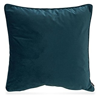 H.O.C.K. Nobile Samt Kissen inkl. Füllung Kuschelkissen Sofakissen Couchkissen (Dark-Cyan 015, 60 x 60 cm)