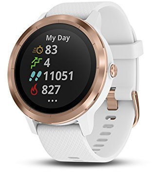 Garmin Vivoactive 3 Smartwatch con GPS, Unisex adulto, Bianco/Oro rosa