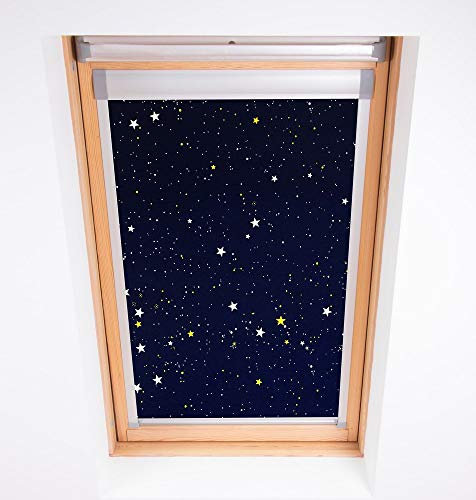 Bloc Jalousien Skylight Blackout Blind, Polyester, Marineblau, CK04
