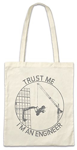 Urban Backwoods Trust Me, I'm An Engineer Hipster Bag Beutel Stofftasche Einkaufstasche