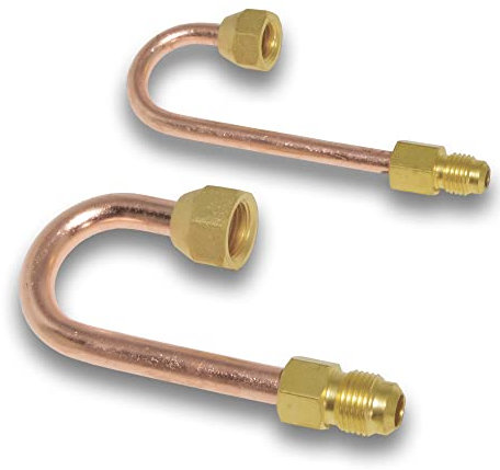 Umkehranschluss 1/4 x 1/4 / 3/8 x 3/8 Zoll für Splitklimaanlagen Kupfer