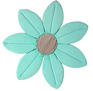 Asiento Bañera Bebe SPRING | Suave, Segura y Confortable - Hecha a Mano - Medidas 80 x 80 x 2 cm (Turquesa)