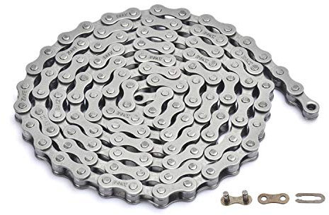 zonkie Fahrrad Kette 1-Fach, 1/2 x 1/8, 122 Glieder