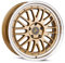 Keskin KT22 8.5JX19 5/108 ET45 72.6 GOLD LIP POLISH Alufelge
