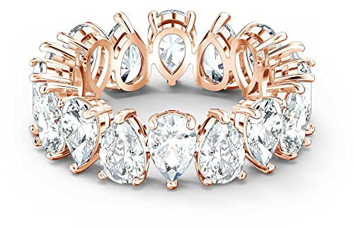 Swarovski Anello Vittore Pear Placcato Color Oro Rosa 5586163