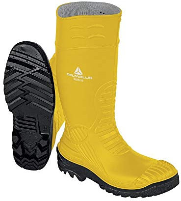 DELTA PLUS X, Stivali Antinfortunistici Uomo, Nero/Giallo, 40 EU