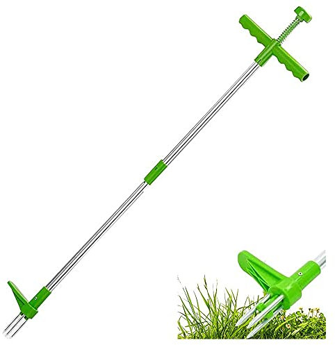 Root Remover Outdoor Tool Claw Weeder Portable Long Handled Lightweight Manual Garden Lawn Long Handled Aluminum Stand Up Weeder