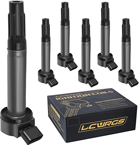 Ignition Coil Pack for 3.5L V6 Toyota Sienna Avalon Camry Highlander Rav4 Venza Lexus RX350 IS350 ES350 2007 2008 2009 2010 2011 2012 2013 2014 2015 OE# 90919-A2007, UF487, Set of 6