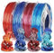 AMOLEN Silk PLA Filament Bundle, 3D Drucker Filament Gradient 1.75mm Silk Shiny Filament Bundle Rot Gold, Blau Silber, Rot Silber, Blau Grün, 3D Druck Filament Sets, 200gX 4 Spulen