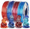 AMOLEN Silk PLA 3D Drucker Filament, PLA Filament 1.75mm, Silk Shiny Filament Bundle, Rot Gold, Blau Silber, Rot Silber, Blau Grün, Farbverlauf Filament 200gX 4 Spulen