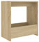 Gecheer Beistelltisch Couchtisch Wohnzimmertisch Kaffeetisch Sofatisch Teetisch Tisch Wohnzimmer Zeitungsständer Sonoma-Eiche 50 x 26 x 50 cm (B x T x H) Spanplatte