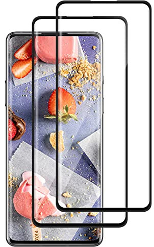 WINCHEO [2 Stück] Schutzfolie für Oneplus 7 Pro/Oneplus 7T Pro Folie, 9H Härte, Ultrabeständig, Hohe Definition, Anti-Fingerabdruck Schutzglas, Displayfolie für Oneplus 7 Pro/Oneplus 7T Pro, Schwarz