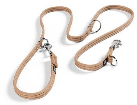 Hundeleine, doppelseitig, Militärbraun