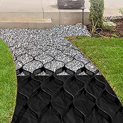 YXXSDP Kiesgitter Geogitter Kiesmatten Terrassenpflaster Für Den Außenbereich - 2 Hoch Kies-Stabilisator-Gitter, Wabe Geo-Gitter Bodengitter, Für Gehwege Auffahrt (Size : 2x6.5m/6.6x21.3ft)