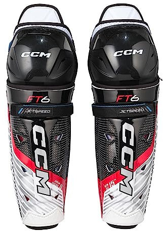 CCM Jetspeed FT6 Eishockey Schienbeinschoner, Senior (Größe: 14)