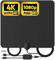 ETOFIXEE Antenna TV, Antenna Digitale per TV, 2023 Nuova Antenna HD Portatile Indoor Supporto 4K 1080p per tutti i TV tradizionali/HD, con Amplificatore di Segnale, Black (N20)