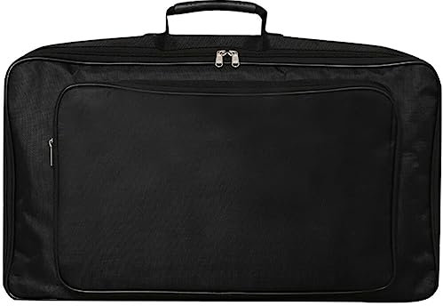 Hemobllo Tragetasche - Pedalboard Tasche Gigbag Effektgerät Tasche Oxford Stoff Tragbare Gitarren Effektboard Tasche Klein Aufbewahrungstasche für Musik Equipment, 59 x cm, Schwarz