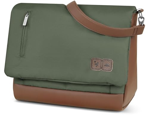 ABC Design Wickeltasche Urban - Crossbody Bag mit Baby Zubehör – Messenger Bag - großes Hauptfach - breiten Schultergurt - Polyester (olive)