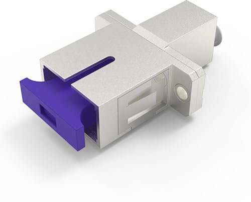 nexinex Glasfaserkabel Adapter | Kupplung LC auf SC Simplex | Verbinder für LWL Patchkabel | Buchse/weiblich