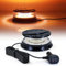 Dinfu LED Rundumleuchte,12V-24V Gelb +weiß warnleuchte 28 modes biltz mit magnetischem und 3 Meters-Kabel für Auto Gabelstapler Traktor Golfwagen Traktor SUV 4x4 LKW