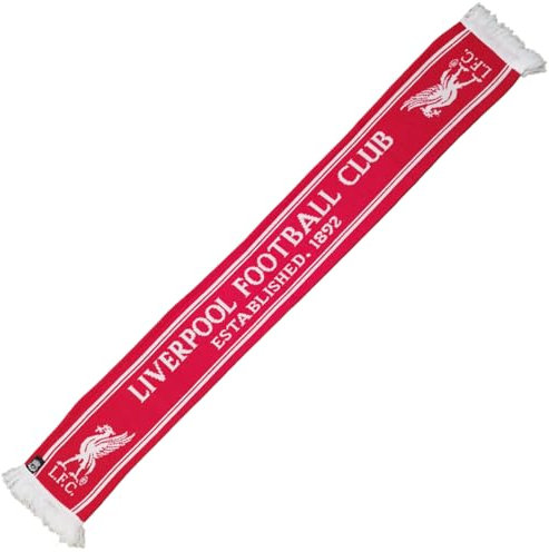 Liverpool F.C. Liverpool FC Jacquard-Schal, gegründet 1892, roter Vogel, offizieller Merchandise-Artikel, rot, 152 x 18 cm