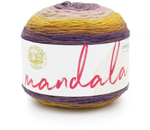 Lion Brand Yarn Mandala-Garn, mehrfarbiges Garn zum Stricken, Häkeln und Basteln, Bunt (Bowtruckle), 1er-Pack