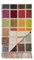Bronte by Moon hochwertige Wolldecke - Kuscheldecke - Wohndecke aus Merinowolle, Design bunt Multiblock, hergestellt in Großbritannien. 185x140cm