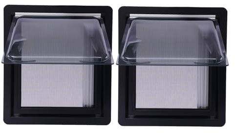 2 Stück Ausstellfenster Wohnmobil Fenster Seitenfenster 450x500 MM RV Klappfenster Externes Push Fenster mit Sonnen- und Sichtschutz für Wohnwagen, Wohnmobile, Camper | EU Stock | E13