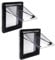 2 Stück Ausstellfenster Wohnmobil Fenster Seitenfenster 450x500 MM RV Klappfenster Externes Push Fenster mit Sonnen- und Sichtschutz für Wohnwagen, Wohnmobile, Camper | EU Stock | E13
