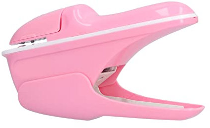 Dekaim Heftklammerloser Hefter Klammerloser Hefter Umweltfreundliche ABS Mini Heftmaschine für Bürodokumente, Rosa