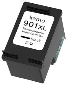 kamo 901 XL Druckerpatronen Kompatibel mit HP 901 901XL Patronen (1x Schwarz), für Officejet J4500 J4524 J4535 J4540 J4545 J4550 J4580 J4585 J4600 J4624 J4660 J4680 G510 G510a G510g G510n