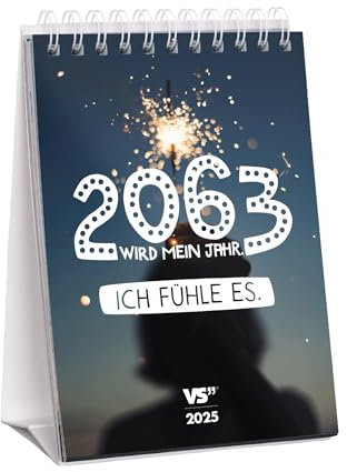 Visual Statements - Sarkasmus Kalender 2025- Tischkalender - A5 mit 52 motivierende & lustige Sprüche - Wochenkalender
