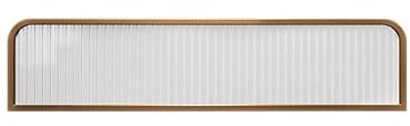 Trennwände Aus Edelstahl Für Essbereiche, Trennwand Für Schreibtischarbeitsplatten, Arbeitsplatten Für Bürorestaurants, Hotelbars, Niedrige Zäune, Trennwände Für Esszimmer, Gestreiftes Glas(9.84x27.56