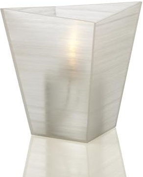 Lumea 1064 Tischlicht Illusion Ice | Modernes Windlicht inkl. Flüssigwachskerze und Stabfeuerzeug | Kerzenhalter aus Acryl | Brenndauer 40 Std. | Indoor & Outdoor geeignet, Höhe: 13 cm