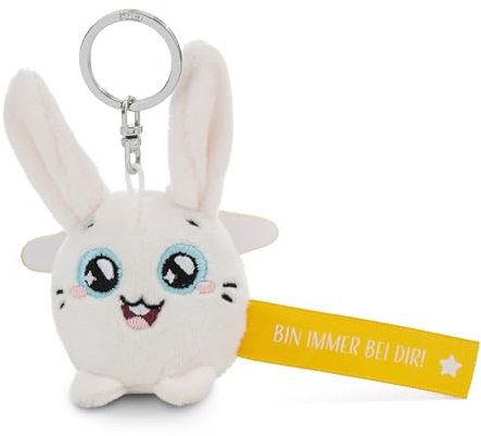 NICI Schlüsselanhänger Hase Bin immer bei dir! gelb 5cm