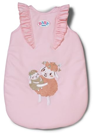 BABY Born Schlafsack Blumen für 36 und 43 cm Puppen | Rüschen, Klettverschluss, passend für 36 & 43 cm Puppen