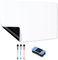 A3 Magnetisches Whiteboard für Kühlschrank – Abwischbare Weiße Magnettafel Flexibles, magnetisches Whiteboard für Küche, Büro & Schule. Inkl. 3 Stiften, 1 Radierer und 2 Magneten.