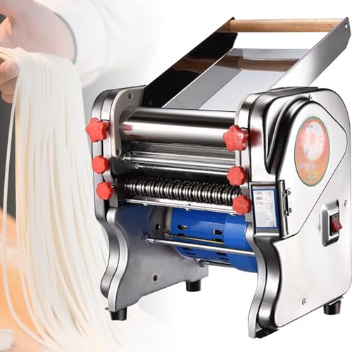 nudelmaschine mit Motor‌,Pasta Maker‌ für Walzen & Schneiden,Haushalt & Pasta Machine Gastro Elektro‌ Schneidet 3mm/9mm Nudeln & 1,8mm Pasta,Doughwidth24cm