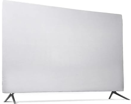 Tv Cover Soft Elastic Fabric Cover for 43 49 55TV Hang-type Television Scratch Resistant Splash Proof Protector Case(Grey,55inch)