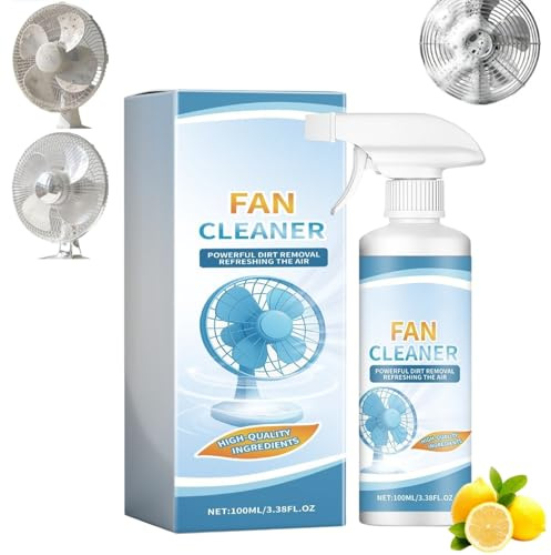 Fan Cleaner Spray, No-Rinse Fan Cleaner Spray, Multipurpose Powerful Dust Removal, Effortless Fans Blade Cleaner, Degreasing and Dust Removal Formula, for Household Fans, Floor & Stand Up Fans (1PC)