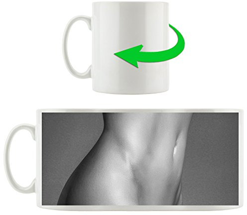art mince de corps de femme nue B & W, Motif tasse en blanc 300ml céramique, Grande idée de cadeau pour toute occasion. Votre nouvelle tasse préférée pour le café, le thé et des boissons chaudes