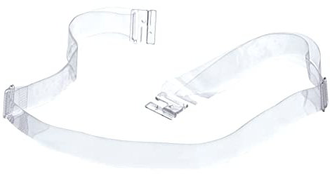 TRI Unsichtbarer Gürtel, Damen Herren, verstellbar bis 128cm, Schmal, Flacher Verschluss, Elastisch, Transparent, Kunststoff