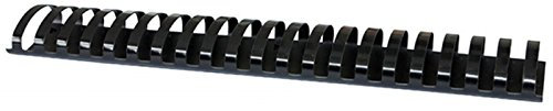 OFFICE PRODUCTS Plastikbinderücken 50 Stück DIN A4 51mm (510 Seiten) Binderücken Bindungskämme Plastikbindung | Kunststoff | Farbe: Schwarz