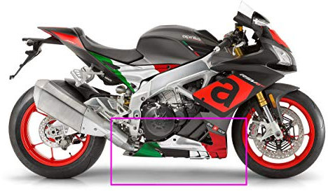 Aprilia RSV4 Italienischer Stil 1 Bauchnabel-Sticker Aufkleber Aufkleber für 2016 2017 2018 (kann auch andere Jahre passen)