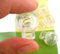 UK Stock 10pcs Clear Round Toggles Cord Adjusters Cord Stopper Spring Loaded Cord Lock