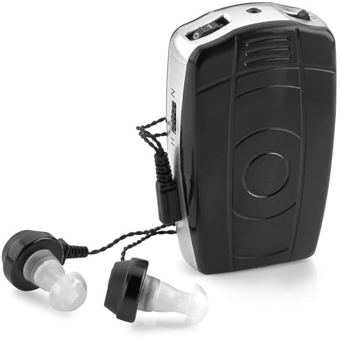 MEDca Digital Personal Sound and Voice Amplifier with Single Ear and Double Ear Headphone Earbuds with Microphones The Best Hearing | Adult Listening Device