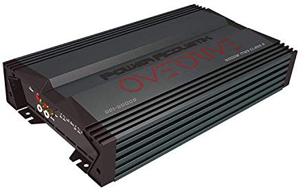 Power Acoustik OD1-5000D Amplificatore per auto - Serie Overdrive 5000 Watt Max, amplificatore monoblocco stabile da 1 Ohm, alimentatore Mosfet stereo per auto, amplificatore subwoofer audio classe D,