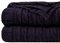 NTBAY 100% Pure Cotton Cable Knit Throw Blanket, Super Soft Warm 130x170 Knitted Throw Blanket for Couch, Sofa, Chair, Bed - Extra Cozy, Machine Washable, Comfortable Home Decor, Purple, 130x170 cm